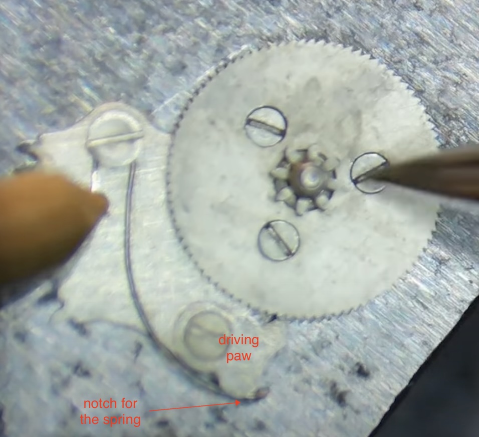Roue à cliquet — vue 3
