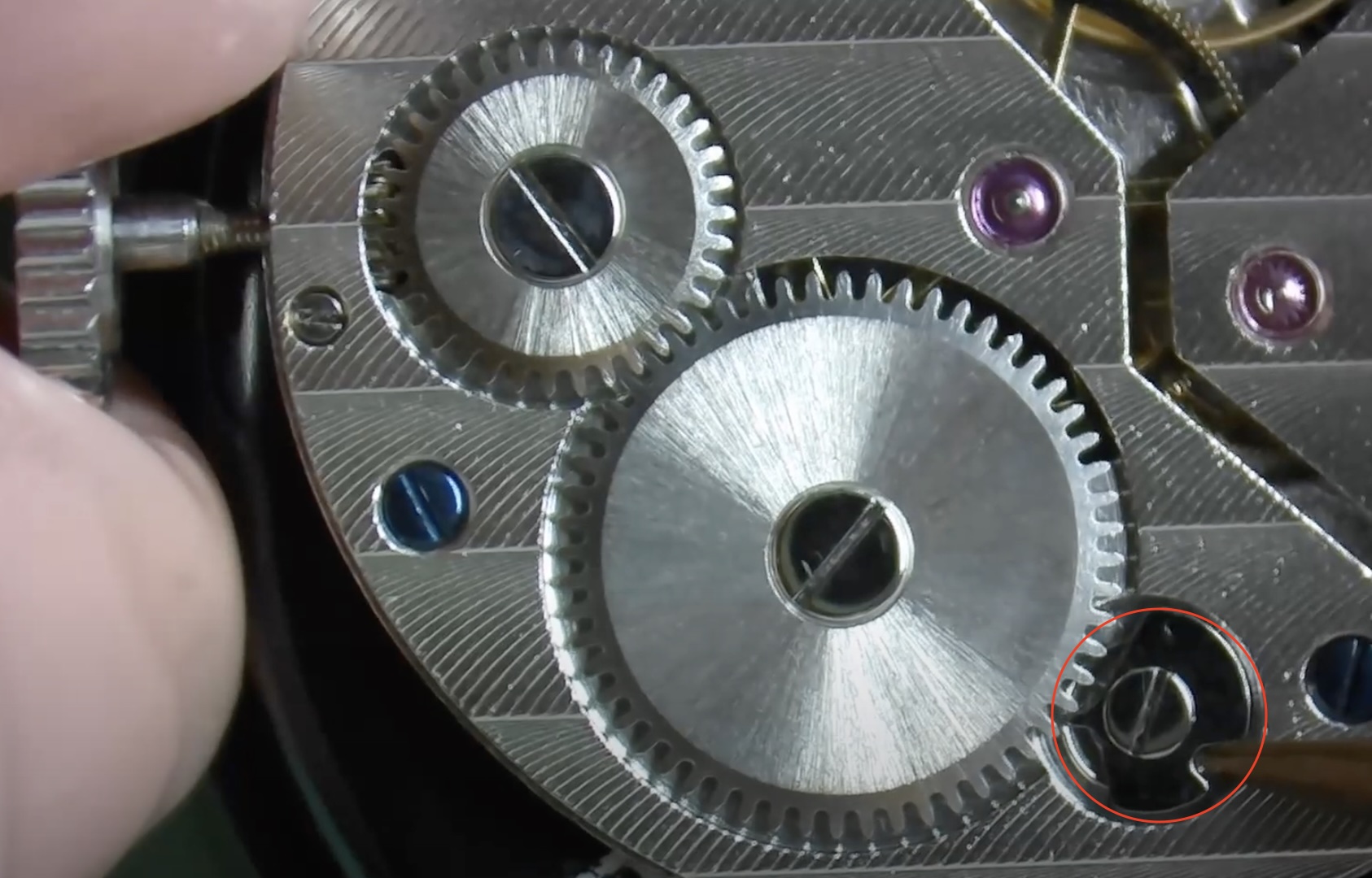 Décharge du barillet